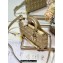 Dior Medium Lady D-Joy Bag in Iridescent and Cannage Lambskin Gold
