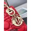 Lady Dior Micro Bag in Cannage Lambskin Red
