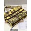 Dior Medium Book Tote Bag in Multicolor Toile de Jouy Voyage Embroidery Yellow