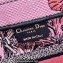 Dior Small Book Tote Bag in Multicolor Toile de Jouy Voyage Embroidery Pink