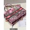 Dior Medium Book Tote Bag in Multicolor Toile de Jouy Voyage Embroidery Pink
