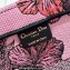 Dior Medium Book Tote Bag in Multicolor Toile de Jouy Voyage Embroidery Pink