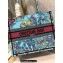 Dior Small Book Tote Bag in Multicolor Toile de Jouy Voyage Embroidery Blue