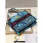 Dior Small Book Tote Bag in Multicolor Toile de Jouy Voyage Embroidery Blue