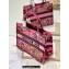 Dior Medium Book Tote Bag in Multicolor Toile de Jouy Voyage Embroidery Fuchsia