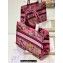 Dior Medium Book Tote Bag in Multicolor Toile de Jouy Voyage Embroidery Fuchsia