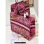 Dior Large Book Tote Bag in Multicolor Toile de Jouy Voyage Embroidery Fuchsia