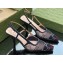 Gucci Heel 7.5cm GG crystal mesh slingback pumps 751770 Blue 2023