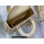 Lady Dior Small Bag in Iridescent and Cannage Lambskin Gold