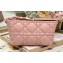 Dior Medium DiorTravel Nomad Pouch bag in Macrocannage Calfskin Pink