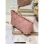 Dior Medium DiorTravel Nomad Pouch bag in Macrocannage Calfskin Pink