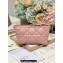 Dior Medium DiorTravel Nomad Pouch bag in Macrocannage Calfskin Pink