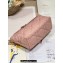 Dior Medium DiorTravel Nomad Pouch bag in Macrocannage Calfskin Pink