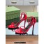 Gucci Heel 8.5cm strappy sandals with Crystal Double G 748867 patent Leather Red 2023