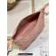 Dior Medium DiorTravel Nomad Pouch bag in Macrocannage Calfskin Pink