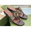 Gucci Blondie thong sandals 752659 Beige canvas/Coffee 2023
