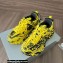 Balenciaga Track Graffiti Women/Men Sneakers in yellow and black mesh and nylon 2023