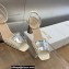 Dior Heel 8.5cm La Parisienne Sandals in Patent Calfskin White 2023