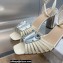 Dior Heel 8.5cm La Parisienne Sandals in Patent Calfskin White 2023