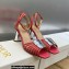 Dior Heel 8.5cm La Parisienne Sandals in Patent Calfskin Fuchsia 2023