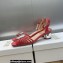 Dior Heel 3.5cm La Parisienne Sandals in Patent Calfskin Fuchsia 2023