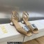 Dior Heel 3.5cm La Parisienne Sandals in Patent Calfskin Beige 2023