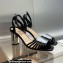 Dior Heel 8.5cm La Parisienne Sandals in Patent Calfskin Black 2023