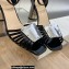 Dior Heel 8.5cm La Parisienne Sandals in Patent Calfskin Black 2023