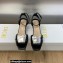 Dior Heel 3.5cm La Parisienne Sandals in Patent Calfskin Black 2023