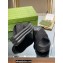 Gucci padded nylon GG platform slide sandals 738707 Black 2023