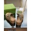 Gucci padded nylon GG platform slide sandals 738707 Beige 2023