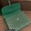 Goyard Belvedere MM Strap Bag Green
