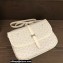Goyard Belvedere MM Strap Bag White