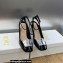 Dior Heel 8.5cm La Parisienne Slingback Pumps in Patent Calfskin Black 2023