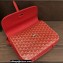 Goyard Belvedere MM Strap Bag Red