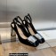 Dior Heel 8.5cm La Parisienne Slingback Pumps in Patent Calfskin Black 2023