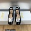 Dior Heel 3.5cm La Parisienne Slingback Pumps in Patent Calfskin Black 2023