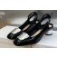Dior Heel 3.5cm La Parisienne Slingback Pumps in Patent Calfskin Black 2023