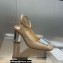 Dior Heel 8.5cm La Parisienne Slingback Pumps in Patent Calfskin Beige 2023