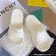 Givenchy Heel 10cm Platform 4.5cm Marshmallow wedge sandals in rubber White 2023