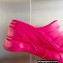 Givenchy Heel 10cm Platform 4.5cm Marshmallow wedge sandals in rubber Fuchsia 2023