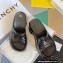 Givenchy Heel 10cm Platform 4.5cm Marshmallow wedge sandals in rubber Shiny Black 2023