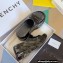 Givenchy Heel 10cm Platform 4.5cm Marshmallow wedge sandals in rubber Shiny Black 2023