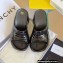 Givenchy Heel 10cm Platform 4.5cm Marshmallow wedge sandals in rubber Shiny Black 2023