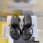 Givenchy Heel 10cm Platform 4.5cm Marshmallow wedge sandals in rubber Shiny Black 2023