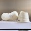 Givenchy Heel 10cm Platform 4.5cm Marshmallow wedge sandals in rubber Shiny White 2023