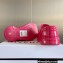 Givenchy Heel 10cm Platform 4.5cm Marshmallow wedge sandals in rubber Shiny Fuchsia 2023