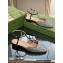 Gucci Double G ballet flats 754138 glitter leather Black 2023