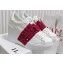 Valentino Heel 9cm platform 3cm Open Disco wedge Sneakers in calfskin White/Crystals Fuchsia 2023