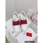 Valentino Heel 9cm platform 3cm Open Disco wedge Sneakers in calfskin White/Crystals Fuchsia 2023